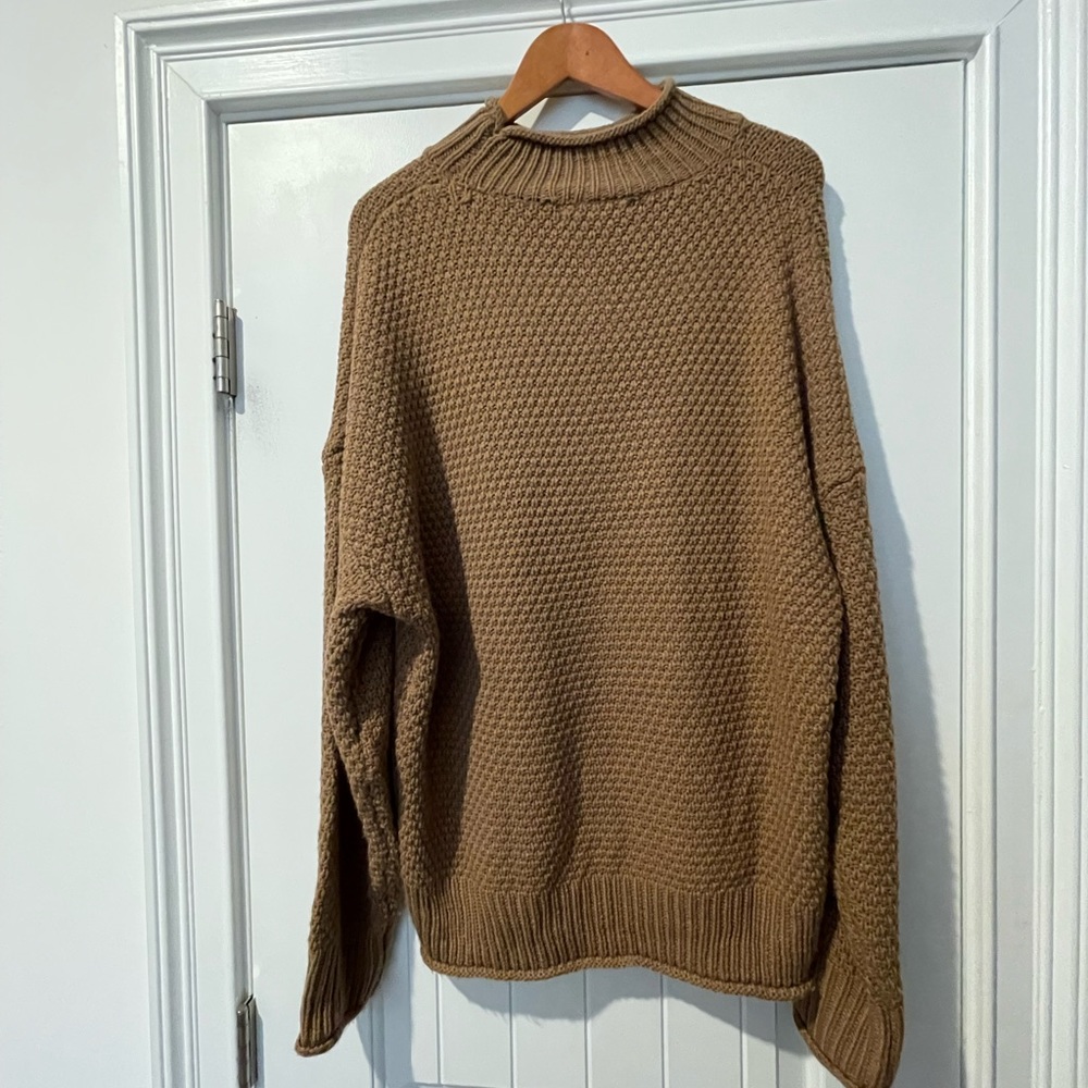 Womens camel color sweater